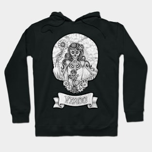 Zodiac virgo skull. Hoodie